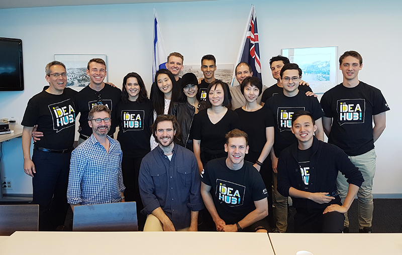 UQ Idea Hub students in Tel Aviv