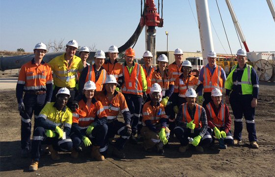 UQ students at Hail Creek mine