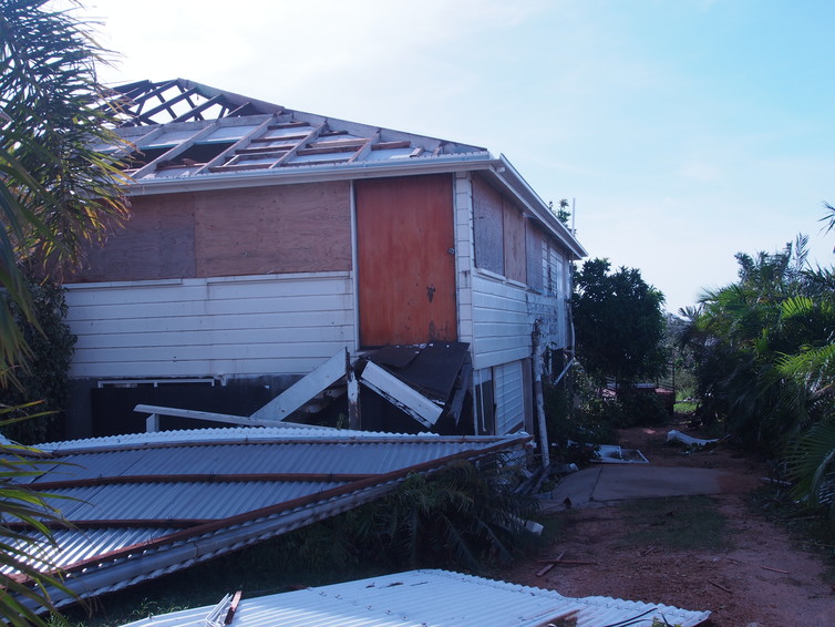 Batten failure causing loss of roofing