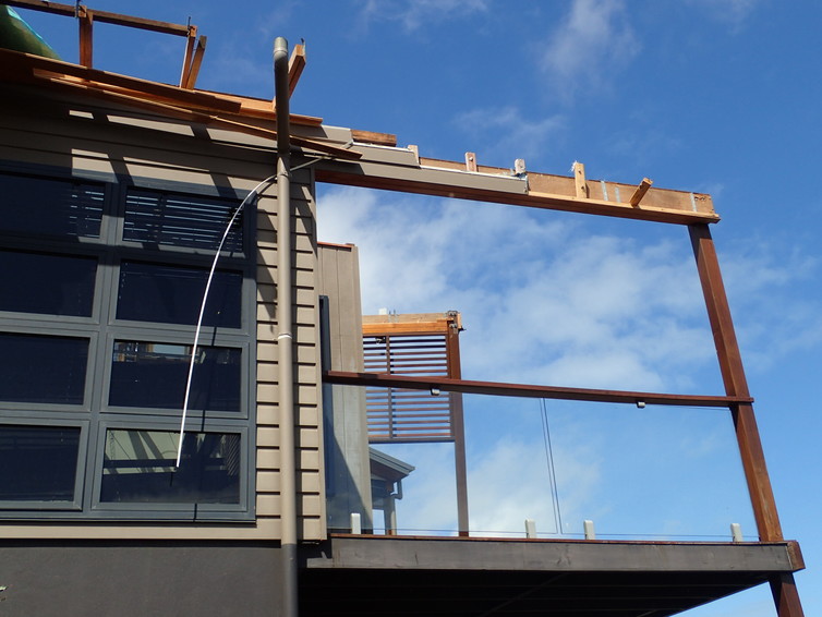 Damage to veranda roof