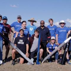 UQ Space rocket building team