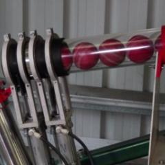 air-powered cannon which fires cricket balls