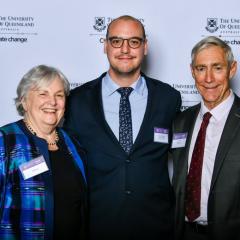 University of Queensland alumni, John and Gay Hull with Dr Juan Hidalgo