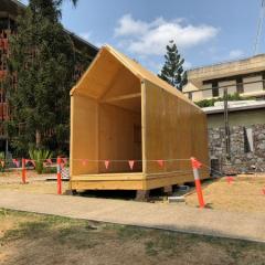 tiny house built by students