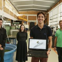 L-R - Giordano Masnata, Isabelle Fleming, Mitchell Davis and Mitchell Heard. Picture by Mark Calleja