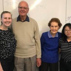 Jessica Barton, Bernie and Daphne Cornish, and Niki Cheng
