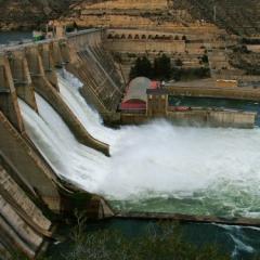 dam releasing water