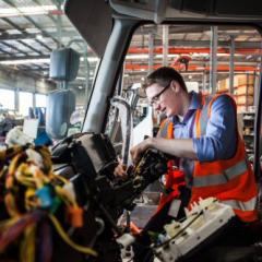 person in workshop