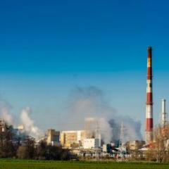 image of air pollution on landscape