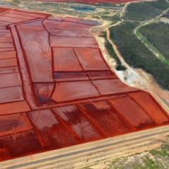 A Queensland Alumina Limited red mud dam