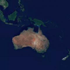 map of australia and surrounding countries