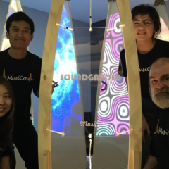 The creators of SoundGarden: ( L-R top to bottom) Di Wang; Hakeem Daud; Isabel Stewart; Trevor Hunter.