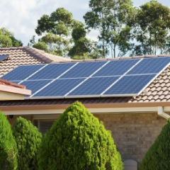 solar panels on roofing