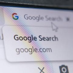 screenshot of google search