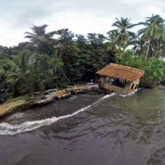 This house near Nuatambu, Solomon Islands was washed into the ocean in December 2016.