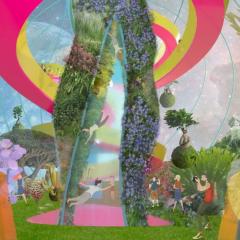 Master of Architecture student Soobeen Jo's gourmet destination on the moon utilises the moon's microgravity to grow vertical gardens.