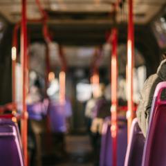 image taken inside public transport vechicle
