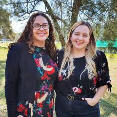Jo-Anne Dudley and Darcy Beer