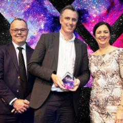 David Finn (Center) accepted the award for Premier of Queensland’s Exporter of the Year