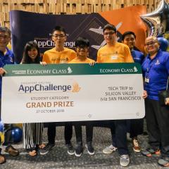 Team who won the Singapore Airlines App Challenge