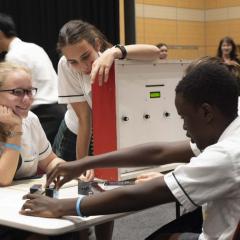 Brisbane high school students competing in the Science and Engineering Challenge at UQ