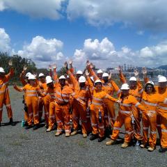 students at the APLNG Curtis Island facility