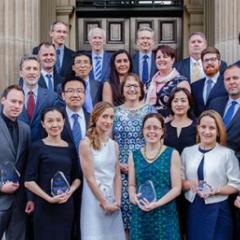 Group photo of Researchers celebrated at UQ awards