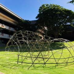 woven bamboo structure