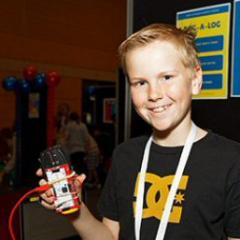 young student at ICT explorers competition